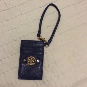 Tory Burch Wristlet in Navy